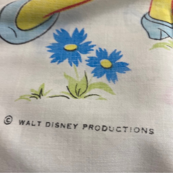 Vtg Set of 2 Disney Pillowcases Mickey Mouse Donald Daisy Duck Pluto Picnic - Picture 7 of 7